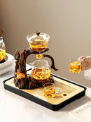 GobekUsa Lazy Kung Fu Tea Set with Magnetic Water-Separating Bowl & Teapot