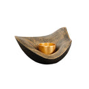 GobekUsa Gold Geometric Candlestick Bowl - Elegant Home Decor & Centerpiece