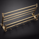 GobekUsa Antique Brass Bathroom Accessory Set: Towel Rack, Paper Holder, Soap Dish, Towel Ring, & More
