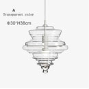 GobekUsa Glass Chandelier: Modern Art Dining Room & Living Room Decor Lighting