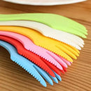 GobekUsa Kids 3-In-1 Plastic Spork Set for Traveling, Camping, and Picnics