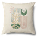 GobekUsa Green Leaves Decorative Pillow Case - Simple Style Cotton Linen Sofa Cushion Cover