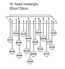 GobekUsa Crystal Ceiling Chandelier for Staircase & Hallway, Elegant Long Cable Pendant Light