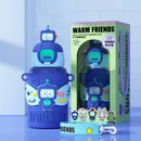 GobekUsa Cartoon Animals Insulated Stainless Steel Mug with Silicone Sleeve