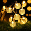 GobekUsa Crystal Ball Solar Fairy Lights for Outdoor Garden Christmas Wedding Decor
