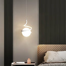 GobekUsa LED Spiral Pendant Lights Chandelier for Living Room Bedroom Lighting