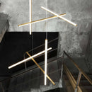 GobekUsa LED Linear Ceiling Chandelier Italian Designer Luxury Dining Room Chandelier
