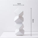 GobekUsa Geometric Square Sculpture Stack Figurine Home Decoration Accessory