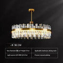 GobekUsa Crystal Chandeliers: Round LED Luxury Ceiling Pendant Lights for Elegant Home Decor.