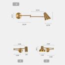 GobekUsa Adjustable Swing Arm Wall Lamp for Bedroom, Restaurant, and Luxury Ambiance