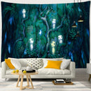 GobekUsa Cute Skeleton Tapestry: Psychedelic Boho Wall Hanging for Retro Room Decor