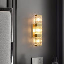 GobekUsa Crystal Rectangle Wall Lamp: Luxury Modern LED Lighting for Living Room, Bedroom, Staircase, TV Decor
