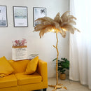 GobekUsa Elegant Ostrich Feather Floor Lamp for Home Decor & Lighting