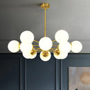 GobekUsa Glass Ball Pendant Lights: Modern LED Hanging Lamp for Home, Restaurant, Bar, and Cafe