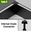 GobekUsa Black Aluminium LED Profile for Recessed Skirting with Silicone Cover