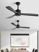 GobekUsa Black Industrial Ceiling Fan 52Inch DC Powerful Airflow Living Room Office Commercial