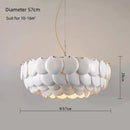 GobekUsa French Ceramic Chandelier: Romantic LEDs for Luxury Living Room & Restaurant Decor