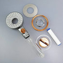 GobekUsa Dual Switch Shower Head, High Pressure, Beauty Transparent Handle, Stop Button