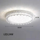 GobekUsa Crystal LED Ceiling Chandelier: Modern Dimmable Lighting Fixture for Stylish Home Decor