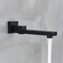 GobekUsa Brass Chrome/Black Bronze Swivel Shower Faucet Spout Wall Mount Bathroom Accessory