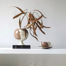 GobekUsa Irregular Grain Spherical Ceramic Vase for Home Decoration and Floral Arrangements