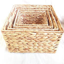 GobekUsa Woven Rattan Desktop Storage Basket Organizer