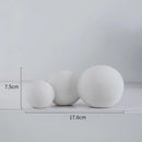 GobekUsa Geometric Ceramic Handicraft Sculpture: Abstract Circular Desktop Ornament for Home Decor