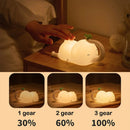 GobekUsa Elephant Silicone Night Light: Cute Baby Dimmable Lamp for Bedside, Bedroom Decor & Gift