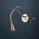 GobekUsa Aluminum LED Gooseneck Wall Sconce for Bedroom Spotlight Reading Light