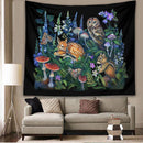 GobekUsa Enchanted Forest Celestial Mushroom Botanical Wall Hanging
