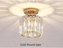 GobekUsa Crystal LED Ceiling Light for Home Decor, Modern Aisle Light Fixture for Bedroom Living Room