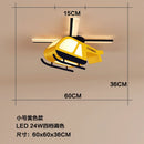 GobekUsa Cartoon Helicopter Ceiling Fan Light for Children's Room