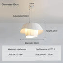 GobekUsa Cream White Double Pendant Lamp for Elegant Living Spaces