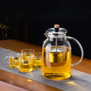 GobekUsa Glass Tea Pot with Infuser, Heat-Resistant Clear Kettle for Herbal Tea, Teaware