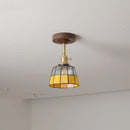 GobekUsa Glass Wood LED Ceiling Light Nordic Design for Living Room & Corridor