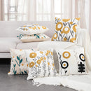 GobekUsa Daisy Floral Geometric Embroidery Pillowcase, Soft Comfortable Home Decor Cover