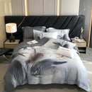 GobekUsa Egyptian Cotton Flower Bedding Set, Luxury 1000TC Duvet Cover, Sheets, Pillowcases