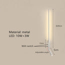 GobekUsa Adjustable Angle LED Wall Lamp 3000K Sconces for Bedside Reading
