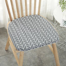 GobekUsa Cotton Hemp Dining Chair Cushion - Nordic Print, Non-Slip, Comfortable Office & Living Decor