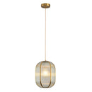 GobekUsa Brass Glass Restaurant Light Nordic Bedroom Chandelier