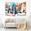 GobekUsa Kawaii Anime Girl Tapestry Wall Hanging - Japanese Anime Room Decor