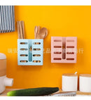 GobekUsa Kitchen Utensils Organizer Rack - Wall-mounted Storage for Tableware and Cutlery