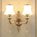 GobekUsa Crystal Wall Sconce Bedroom Lamp Indoor Modern Lighting Europen Style