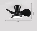 GobekUsa 22" Children Room LED Ceiling Fan Light Remote Control Small Fan Lamp