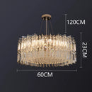 GobekUsa Crystal Chandelier, Luxury Living Room & Bedroom Pendant Light
