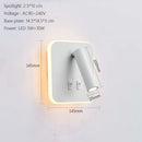 GobekUsa LED Wall Lamp USB Charging Bedroom Hotel Bedside Reading Sconce Switch
