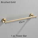 GobekUsa Bathroom Hardware Set Shelf Paper Holder Hook Towel Rack Ring Bath Accessories