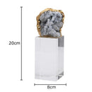 GobekUsa Amethyst Crystal Base Desk Ornament for Room Aesthetics