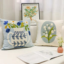 GobekUsa Blue Hyacinth Square Pillowcase, Non-Scripta Design, Modern Home Decoration