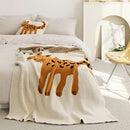 GobekUsa Kawaii Cat Jacquard Knitted Blanket
